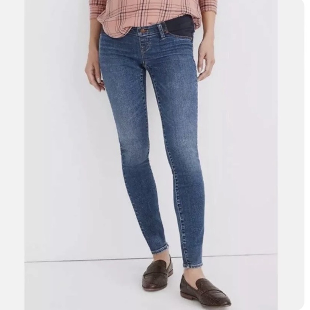 Madewell | Maternity Skinny Jeans Side Panel In Wendover Wash